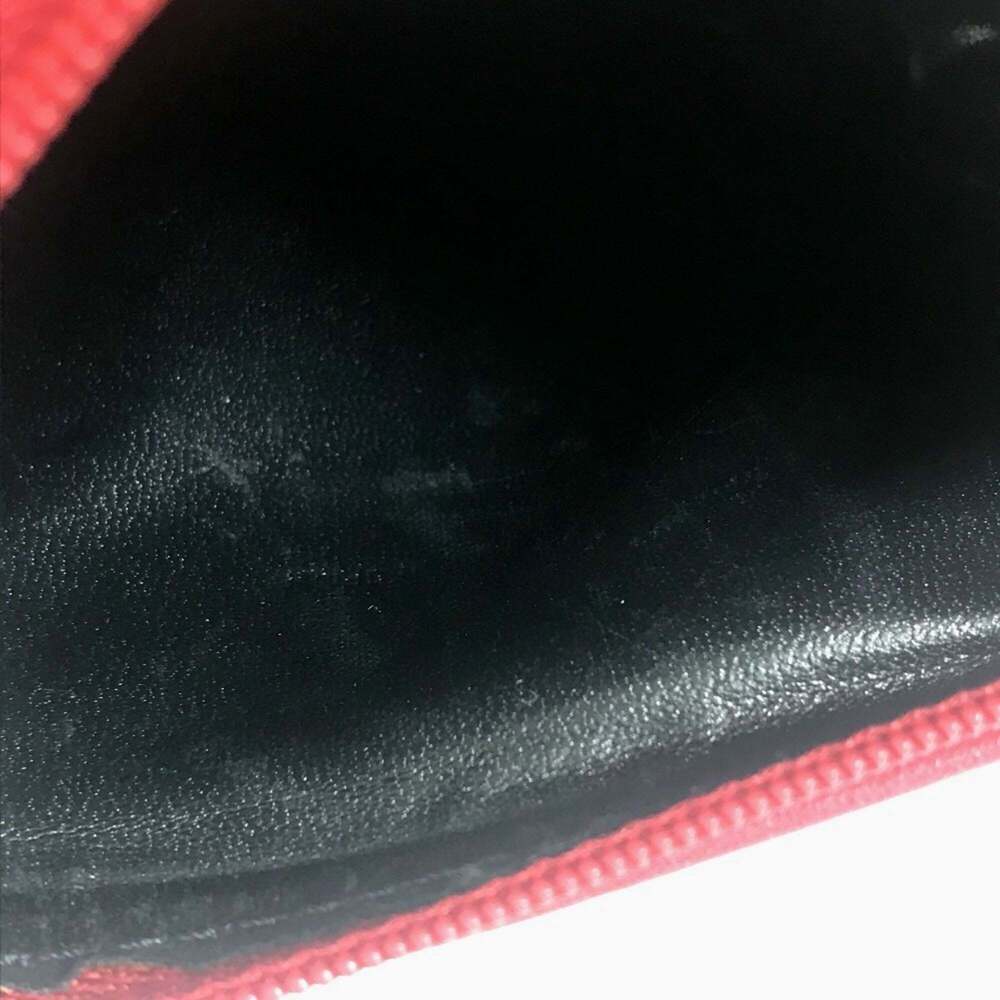 CHRISTIAN DIOR Red Leather Pochette Shoulder Bag - Picture 12 of 16